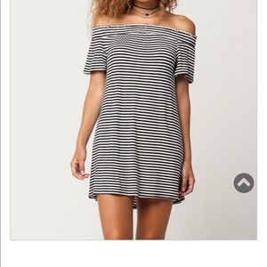 Off the shoulder smock dress